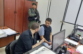 Ronny Ayala Benítez en declaración indagatoria (Foto Archivo).