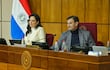 Claudia Centurión y Silvio Beto Ovelar. Foto de Prensa Senado.