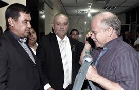 Osvaldo Vera, Merardo Palacios y Walter Bower, en tribunales. Todos fueron enjuiciados por el hecho punible de tortura.