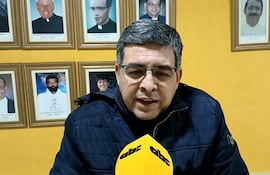 Padre Ronaldo Ocampos, cura párroco de la Parroquia Perpetuo Socorro, de Pedro Juan Caballero.