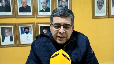 Padre Ronaldo Ocampos, cura párroco de la Parroquia Perpetuo Socorro, de Pedro Juan Caballero.