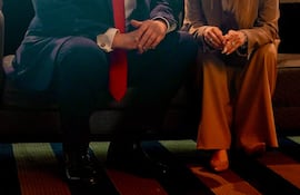 El presidente de Estados Unidos, Donald Trump, habla con la primera ministra de Italia, Giorgia Meloni. Foto de archivo.