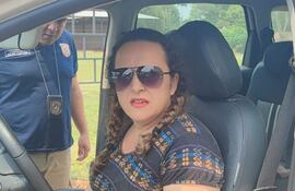 Irinéia dos Santos de Aquino, supuesta viuda negra brasileña capturada en Saltos del Guairá.