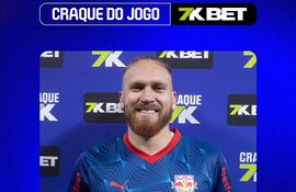 Isidro Pitta fue elegido el Craque do Jogo, por su gol y asistencia en la victoria del Bragantino.