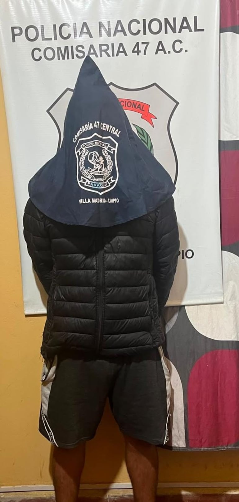  Umberto Ramón Mendoza Cantero quedó preso en la comisaría 47ª de Villa Madrid, Limpio, a cargo del Ministerio Público.