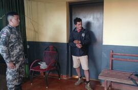 Fredy Antonio Florenciano Brítez (43), en la Comisaría Segunda de Caaguazú.