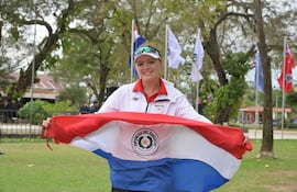 Victoria Livieres conquistó la medalla de bronce en el golf individual femenino. FOTO: COP.