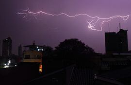 Imagen ilustrativa de tormenta eléctrica.