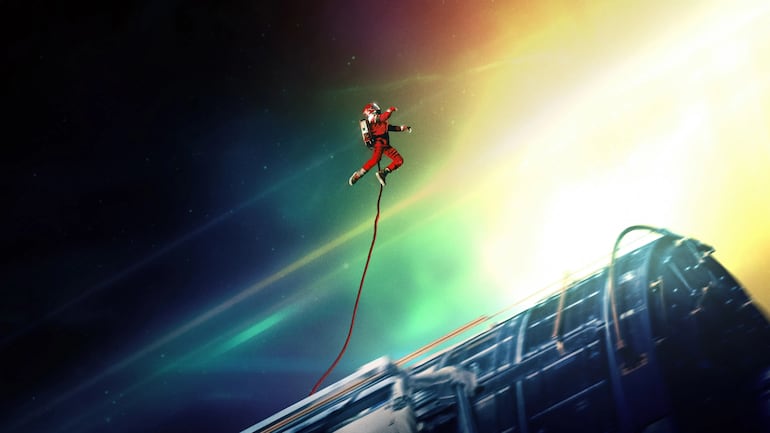 Imagen de la película de ciencia ficción dura “Project Hail Mary”.