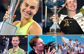 Composición de Saque Ace de los ganadores de los primeros torneos tenísticos de la temporada.