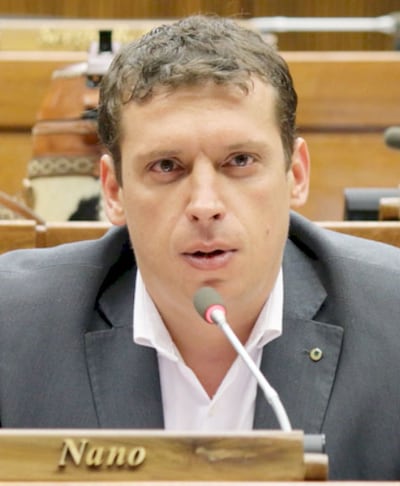 Carlos “Nano” Galaverna (ANR, Añetete), diputado por Central. Plantea volver a aplazar las elecciones y prolongar mandatos.
