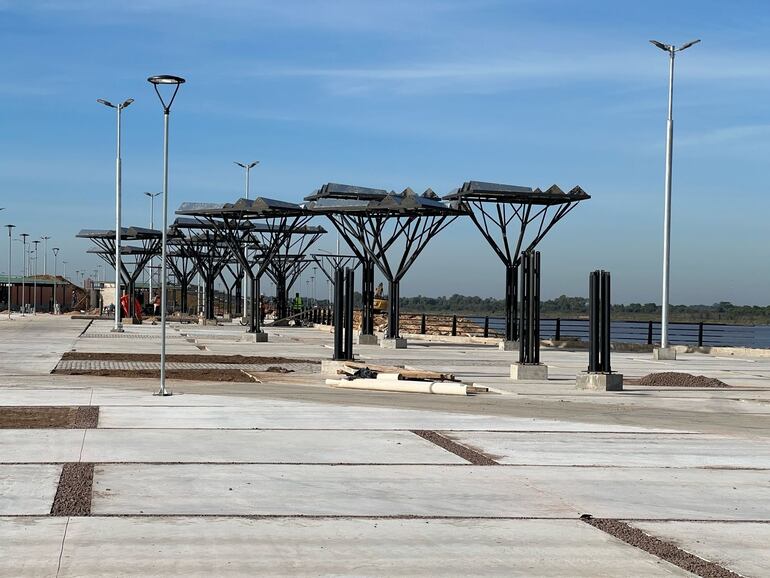 Parque lineas Costanera Sur de Asunción.
