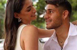 ¡Enamorados! Stephi Ríos y el cumpleañero Iván Torres.