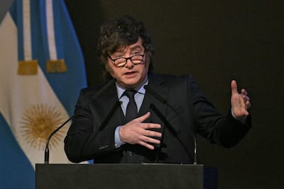 Javier Milei, presidente de Argentina.