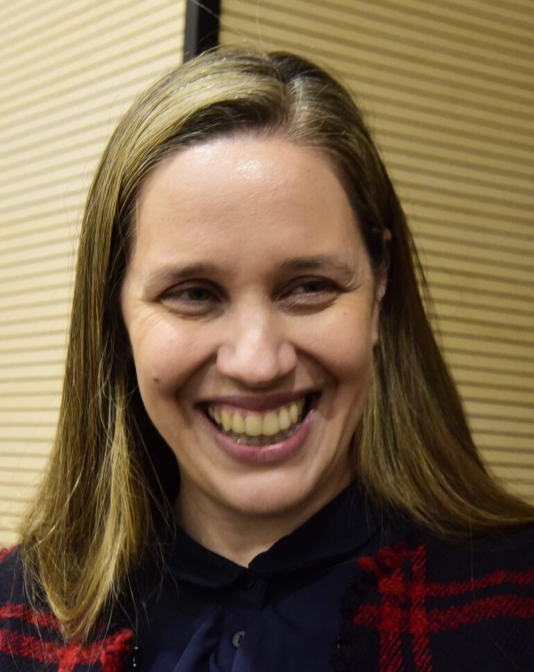 Liana Caballero, miembro del directorio del BCP en reunión de empresarios con Boric 17-07-2024