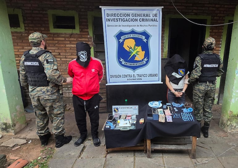 Allanamiento en Fernando de la Mora desmantela presunto punto de venta de drogas