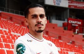 Jesús Medina, durante la presentación oficial de ayer en Spartak de Moscú.