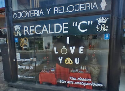 Joyería Recalde Ubicada sobre De Las Palmeras y Choferes del Chaco.