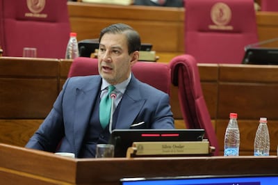 Senador Silvio "Beto" Ovelar (ANR, HC). Foto Prensa Senado.