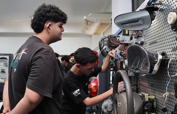 Estudiantes de una tecnicatura en el SNPP.