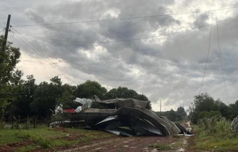 Temporal causó daños en Itapúa