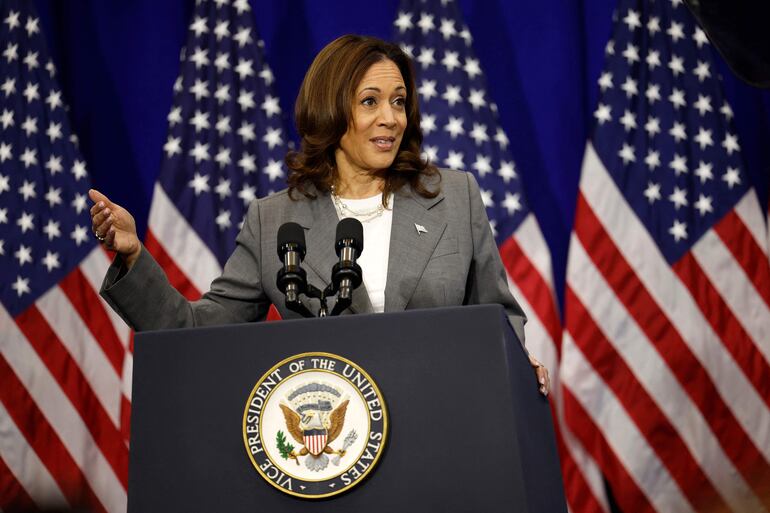 La vicepresidenta Kamala Harris.