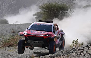 Después de dos etapas aparecieron los Toyota GR Hilux en la punta, comandados por los estadounidenses Seth Quintero y Andrew Short, del Toyota Gazoo Racing.