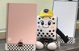 Cuadernos inclusivos que fueron presentados por Avon.
