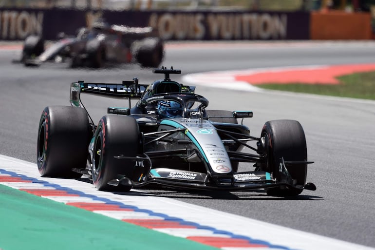 George Russell (Mercedes) fue el más rápido de la FP1 del GP de España.