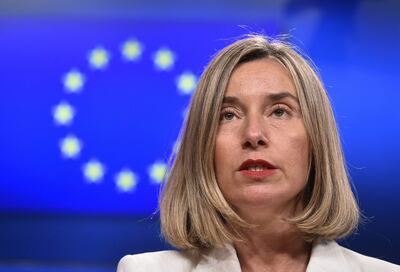 Federica Mogherini, Exjefa de la diplomacia de la UE.