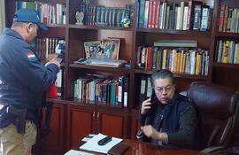 El abogado Ignacio Luis Ortigoza Samudio, capturado ayer en San Lorenzo.