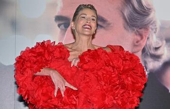 La actriz Sharon Stone en la alfombra roja del 42º Festival de Cine de Turín (TFF) en el Teatro Regio de Turín, Italia.