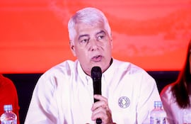 Arnoldo Wiens, exministro de Obras Públicas y precandidato a la Presidencia de la República por el Partido Colorado.