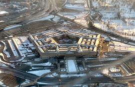 (FILES) This aerial file photo taken on March 12, 2022 shows the Pentagon (US Department of Defense) in Washington, DC. - The Pentagon said on February 2, 2023, that it was tracking a Chinese spy balloon flying high over the United States that appeared to be surveilling highly sensitive nuclear weapons sites. At President Joe Biden's request, Defense Secretary Lloyd Austin and top military officials considered shooting the balloon down but decided doing so would endanger too many people on the ground, a senior defense official told reporters. (Photo by Eva HAMBACH / AFP)