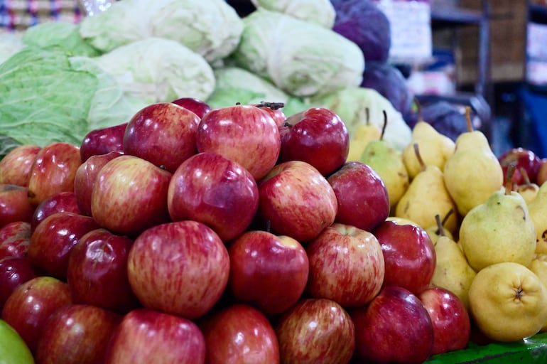 Frutas y verduras para mantener un cuerpo sano.