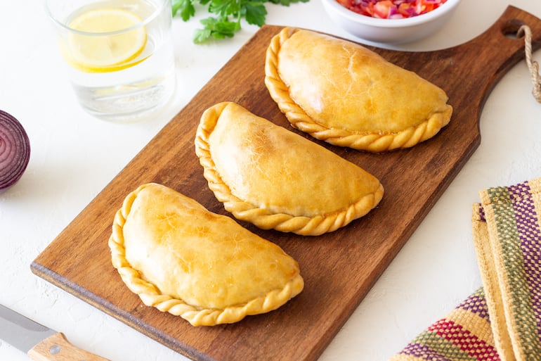 Empanadas con masa de avena.