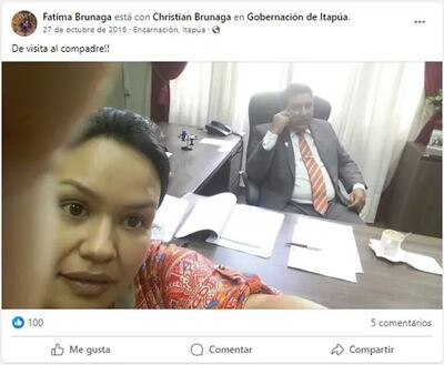 Fátima Brunaga y su hermano, el diputado cartista Christian Brunaga.