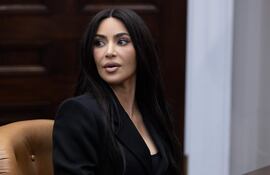 Kim Kardashian en la Casa Blanca de Estados Unidos.