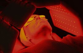 Terapia con luz roja.