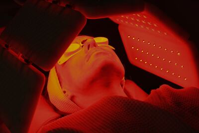 Terapia con luz roja.