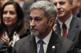 Fotografía de archivo del expresidente Mario Abdo Benítez.