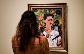 Imagen ilustrativa de un autorretrato de Frida Kahlo.
