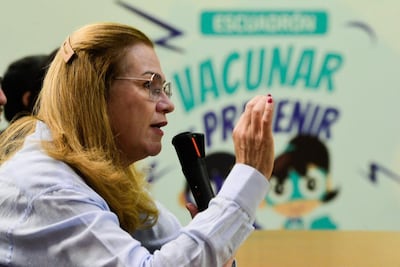 María Teresa Barán, ministra de Salud de Paraguay.