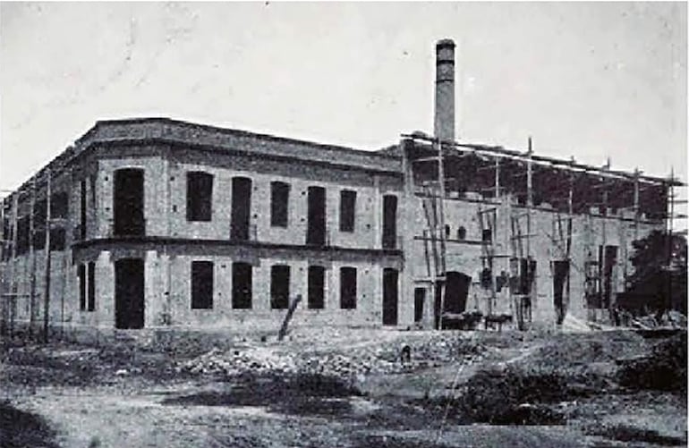 La instalación de Cervecería Nacional en 1896, en Asunción.