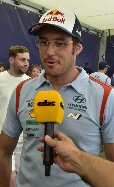 El belga Thierry Neuville, piloto Hyundai y actual campeón del mundo, habló con los periodistas de lo que espera del Rally del Paraguay.