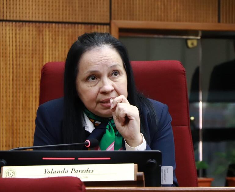 Yolanda Paredes, senadora del Partido Cruzada Nacional (CN).