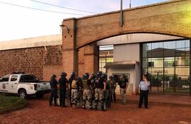 Penitenciaría regional de Pedro Juan Caballero, donde ocurrió la fuga masiva.