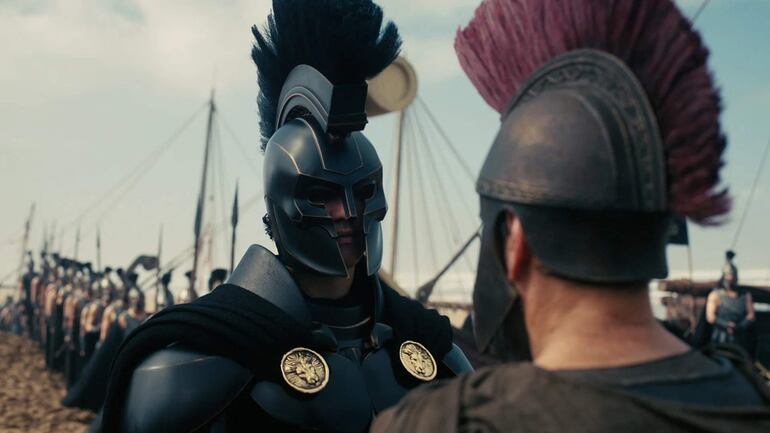 Escena de 'La Odisea' de Nolan, sin actores presentes, con ambiente tranquilo y sin emociones visibles.