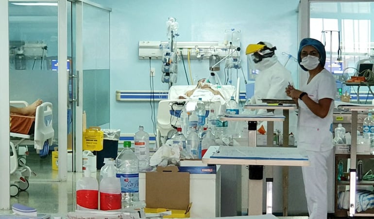 Una gran cantidad de hospitalizados a consecuencia del covid-19 se registra actualmente en el hospital integrado IPS-MSP de CDE.
