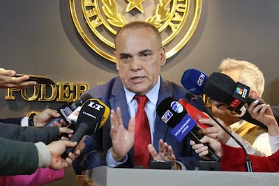 Basilio Núñez responde a preguntas sobre el apresamiento del exsenador Erico Galeano (ANR, HC).